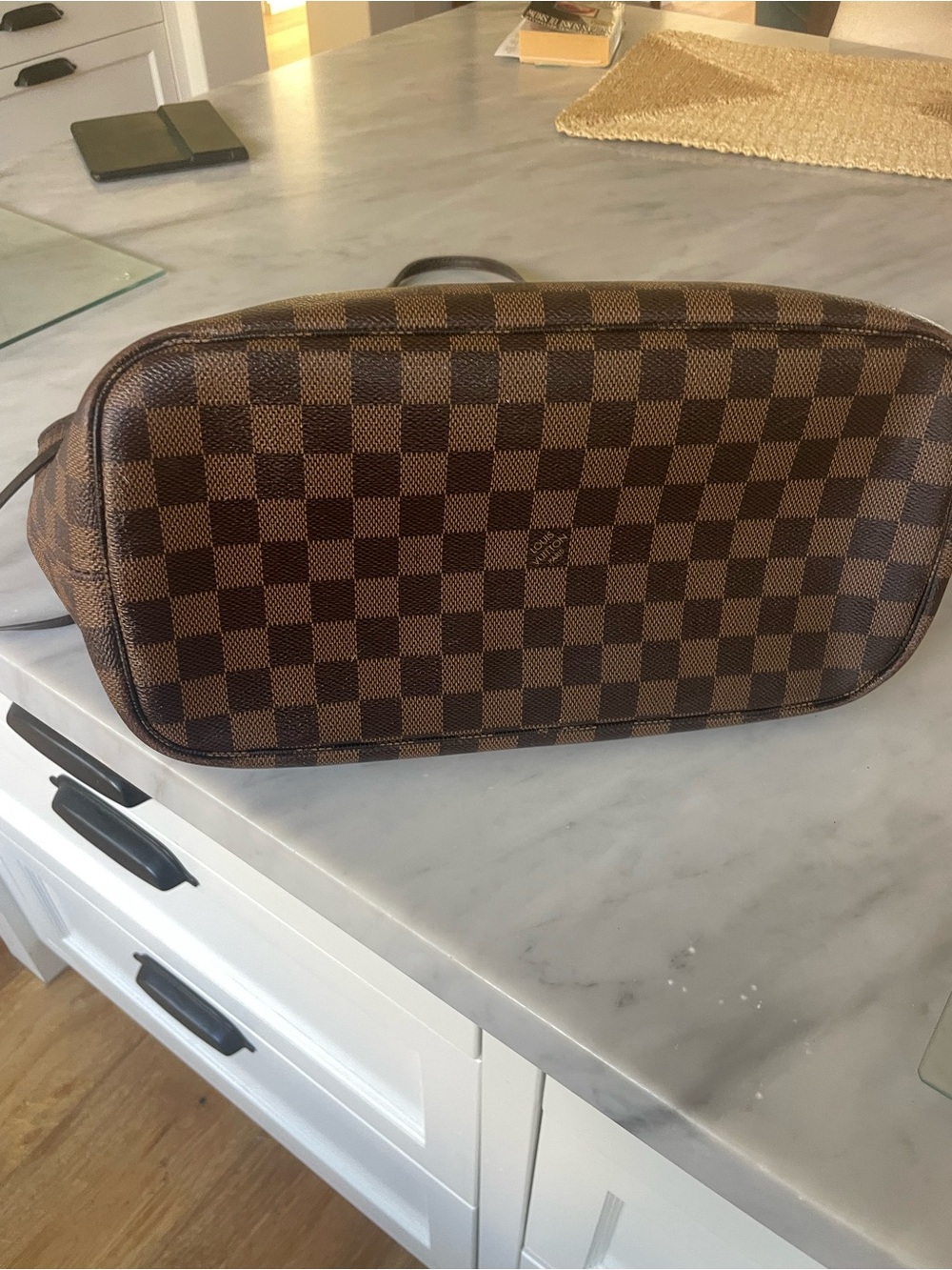 🌸authentic Louis Vuitton neverfull mm tote in damier ebene pink ballerine - Picture 6 of 10